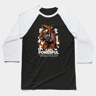 Powerful Lion Baseball T-Shirt